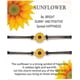 thumbnail image 2 of Pulsera de girasol hecha a mano ajustable de 2 piezas con puño de mermelada de papel, joyería para mujer, 2 of 5