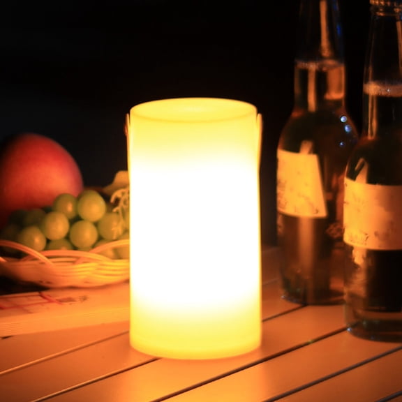 PBAZIH Rechargeable LED Camping Light, 3 Light Colors, Portable Table Lamp for Outdoor, Tent, Decorative and Ambient Lighting, Dimmable, USB Charging, Soft Light, Compact and Lightweight