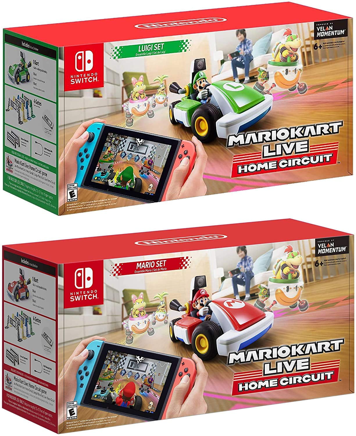 Infectious disease Strong wind announcer Nintendo Switch - Mario Kart Live: Home Circuit - Mario Set and Luigi Set  Edition - Holiday Bundle - Walmart.com