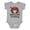AC-Heather Grey, variant on Nana Little Lovebug Grandkids Ladybug Boys or Girls Baby Bodysuit