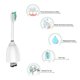 thumbnail image 4 of Replacement Brush Heads, 4 Pack Toothbrush Head Compatible With Philips, Essence, Elite, Xtreme, Advance And Cleancare Electric Toothbrush, 4 of 5