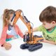 thumbnail image 5 of Caja de regalo para niños con modelo de coche, camión de ingeniería de aleación, excavadora, modelo con iluminación, coche de juguete para niños que simula vehículos de ingeniería, 5 of 7