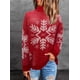 thumbnail image 3 of Suéter de punto navideño europeo y americano de otoño e invierno, abrigo para mujer, 3 of 5