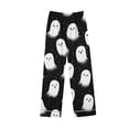 thumbnail image 6 of Gamivast Spooky Halloween Pajamas Set for Women Long Sleeve Button Down Sleepwear Tops and Lounge Pants 2 Piece Pjs Sets Lightweight Comfortable Creepy Pumpkin Pattern Multicolor L, 6 of 7