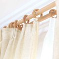thumbnail image 3 of HLONK Wood Curtain Rings  2.75 Inch Diameter  Beech Finish  Roman Hooks  2 Pack, 3 of 8