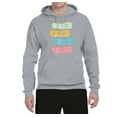thumbnail image 2 of Positive Vibe Be Kind Brave Thankful Be Yourself Inspirational/Christian Unisex Graphic Hoodie Sweatshirt, Heather Grey, X-Large, 2 of 3