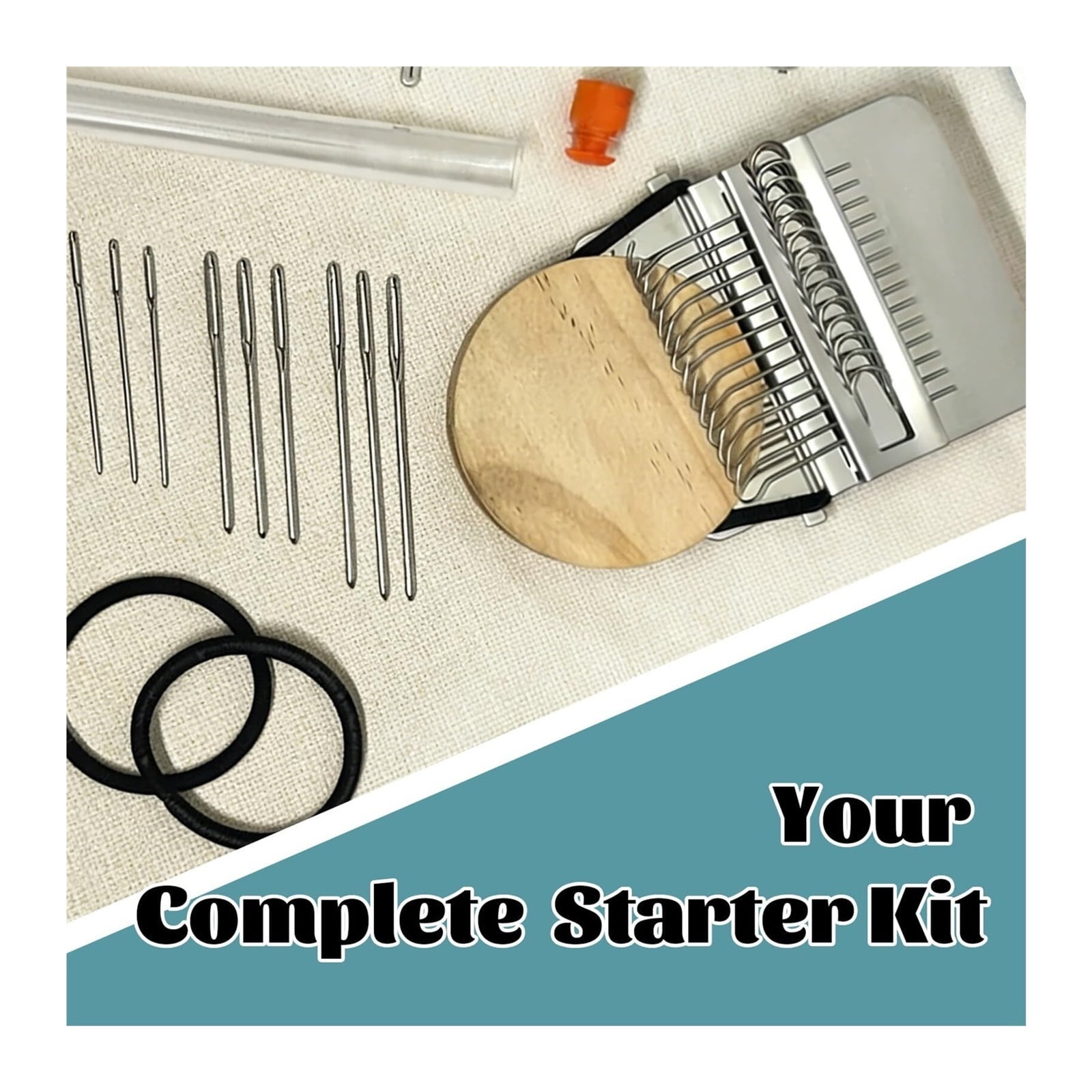 Knit Patch Loom Kit  Patch Maker Mending Loom 2.0, 2026 Newly Upgraded Mini Knit Loom Knitting Kit for Beginners, Repair Worn Spots & Holes, DIY Knit Patch Mending Kit for Clothes & Socks (Set 2)