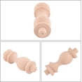 thumbnail image 5 of 10Pcs 2.3inch Wood Spindles Unfinished Craft Decorative for Home Restaurant Decor Repair Decoration, 5 of 8