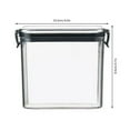 thumbnail image 3 of Leojiow Storage Containers, Square Pantry Jars For Flour, Sugar, Pasta & Snacks, Keep Dry Food Fresh & Organized, Leakproof Lids, Dishwasher & Freezer Safe One Size White, 3 of 7