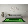 thumbnail image 3 of Ahgly Company Indoor Rectangle Abstract Green Modern Area Rugs, 3' x 5', 3 of 4