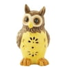 Solar Ceramic Owl Light