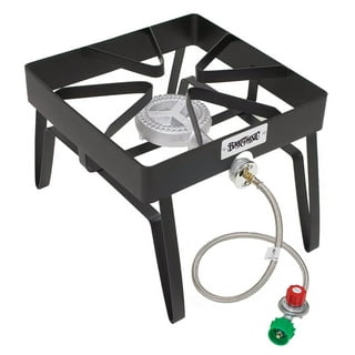 Outdoor Liquefied Gas Burner Cooker Top Camping Stove Furnace Head with  Handle 