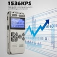 thumbnail image 2 of 8GB Digital Voice Recorder Voice Activated Recorder Audio Recorder Mini Portable Tape Dictaphone with Playback  USB  MP3, 2 of 11