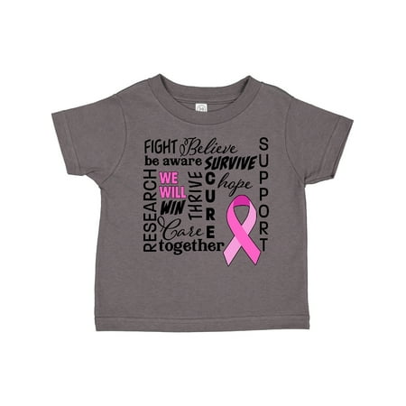 

Inktastic Breast Cancer- Together We Will Win Gift Toddler Boy or Toddler Girl T-Shirt