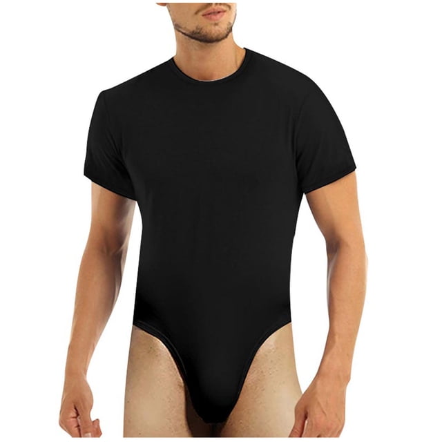 Hommes Suit Adult Male Mens Work Bibs Pyjama à Manches Courtes Pyjama Pyjama Pyjama de Base Pyjama Vêtements (Noir, XL)