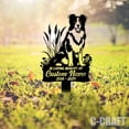 thumbnail image 3 of C-CRAFT Custom Border Collie Dog Memorial Metal Yard Sign Weather Resistant for Outdoor Decor, 3 of 4