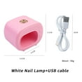 thumbnail image 2 of Mini UV LED Nail Lamp, Nails Curing Machine, Nail Dryer for One Finger Small Portable Single Finger Nail Dryer Lamp Nail Gel LED Nail Art Tools, DIY Nails at Home, Christmas Birthday Gifts for Women, 2 of 7