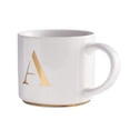 thumbnail image 2 of Taza para Café de Iniciales Oro de 500ml LuckyLy, Letra A dorado 500 ml, 2 of 8