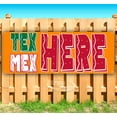 thumbnail image 1 of Tex Mex Here 13 oz Vinyl Banner With Metal Grommets, 1 of 4