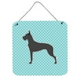 thumbnail image 1 of Great Dane Checkerboard Blue Wall or Door Hanging Prints, 1 of 1