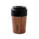thumbnail image 2 of Taza de café de 350 ml, multifunción, con vetas de madera, resistente, reutilizable, con aislamiento, para viajes, para acampar al aire libre, para Negro, 2 of 9