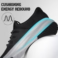 thumbnail image 6 of AMANSSE Mens Shoes Non Slip Running Walking Shoes Lightweight Breathable Slip on Sock Shoes Workout Gym Shoes Black Size 9, 6 of 7