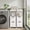 White set of 2, variant on Walsunny Bathroom Storage Cabinets Floor Cabinet Organizer Freestanding Narrow Cabinet with Drawer Open Shelf for Bathroom Laundry White