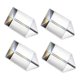 thumbnail image 1 of 4Pcs Clear Triangular Prism for Rainbow Lights Crystal Optical Prisms Glass Physics Teaching Refracted Light Spectrum, 1 of 5