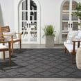 thumbnail image 2 of Nourison Easy Care 9' x 12' Charcoal/Black Indoor/Outdoor Rug, 2 of 11