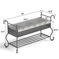 thumbnail image 4 of LHYY Shoe Rack Bench for Entryway,Industrial Bench,Rustic Shoe Rack for Small Spaces,Upholstered Entryway Bench,Multipurpose Entryway, 4 of 8
