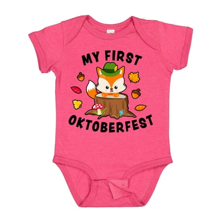 

Inktastic My First Oktoberfest with Fox Gift Baby Boy or Baby Girl Bodysuit