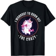thumbnail image 1 of I Workout to Burn Off The Crazy - Camiseta divertida de entrenamiento de unicornio, 1 of 2