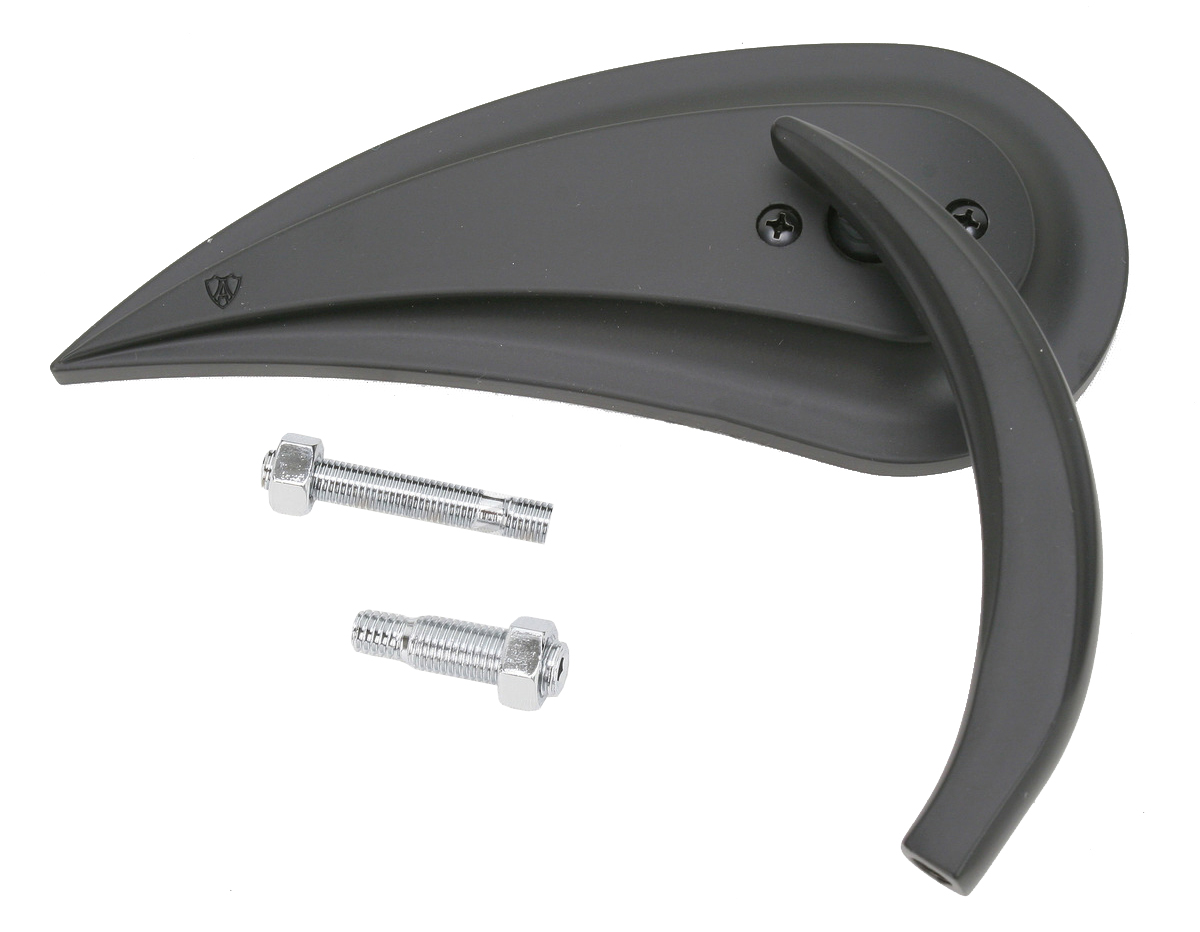 Arlen Ness Rad III Chrome Motorcycle Mirror – Larger Reflective Surface, DOT Approved, Die-Cast Construction