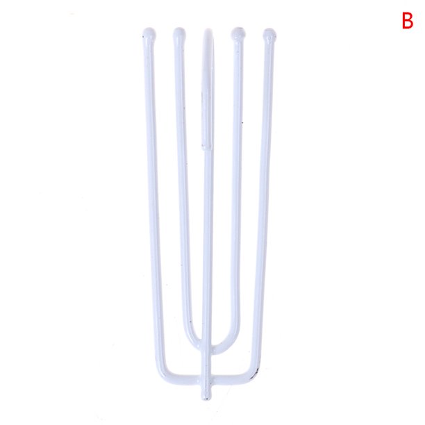 50Pcs Four Fork Metal Anti-rust Curtain Tape Hook Curtain Cloth Ring Clamp
