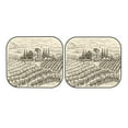 thumbnail image 7 of Haiem Vineyard Landscape Car Windshield Sun Shade (2 Pieces) Foldable Windshield Sun Shade Car Accessories for Truck SUV Pickup-Small, 7 of 7