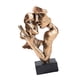 thumbnail image 1 of Escultura abstracta de cara de pareja besándose, figura de amor, centro de mesa, artesanía Color de latón, 1 of 9