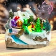 thumbnail image 6 of SINGOMON Christmas Snow Globe Decorative Resin Building Blocks, Light Music Snow Village, Christmas Music Box, Perfect Gift (Christmas Tree), 6 of 9
