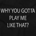thumbnail image 2 of Play Me Like That Funny Sarcastic Plus Size Crewneck Graphic Tee Shirt Brisco Brands 2X, 2 of 5
