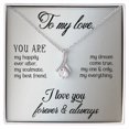 thumbnail image 2 of To My Love Alluring Ribbon Necklace Message Card, 2 of 7