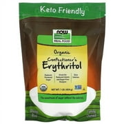 NOW Foods, Real Food, Organic Confectioner's Erythritol, 1 lb Pack of 4