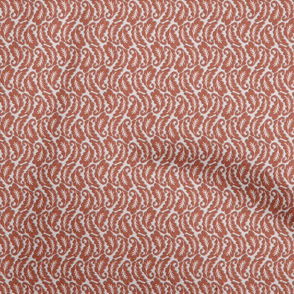 oneOone Viscose Chiffon Orange Fabric Asian Block Sewing Material Print Fabric By The Yard 42 Inch Wide