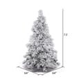 thumbnail image 3 of Vickerman 7.5' Flocked Alberta Artificial Christmas Tree, Unlit, 3 of 4