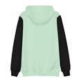 thumbnail image 4 of OUSITAID Mode Hommes Chandails à Capuche Confortables Chandail à Capuchon Cordon Patchwork Poche Hauts, 4 of 4