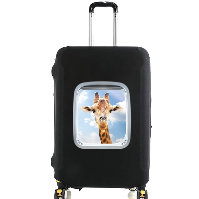 Animal Series Printed Pattern Travel Essentials Bag with 18-32 Inch Capacity Travel Accessories Trolley Case Protective Cover 8animal 044 XL