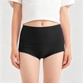 thumbnail image 4 of zbxnLI Cotton Underwear for Womens Seamless Midi Waist Boxer Briefs Comfy Breathable Stretchy Ladies Boyshorts, 4 of 6