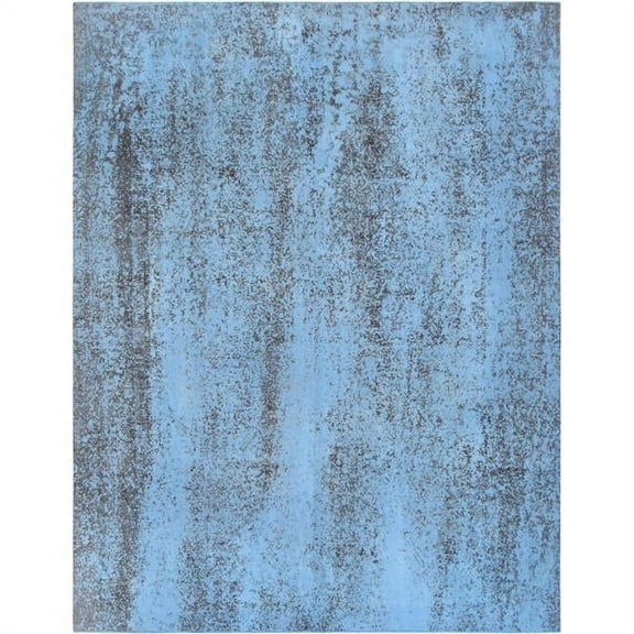 Pasargad Home Overdyes Collection Hand-Knotted Wool Area Rug- 9' 2" X 12' 0"