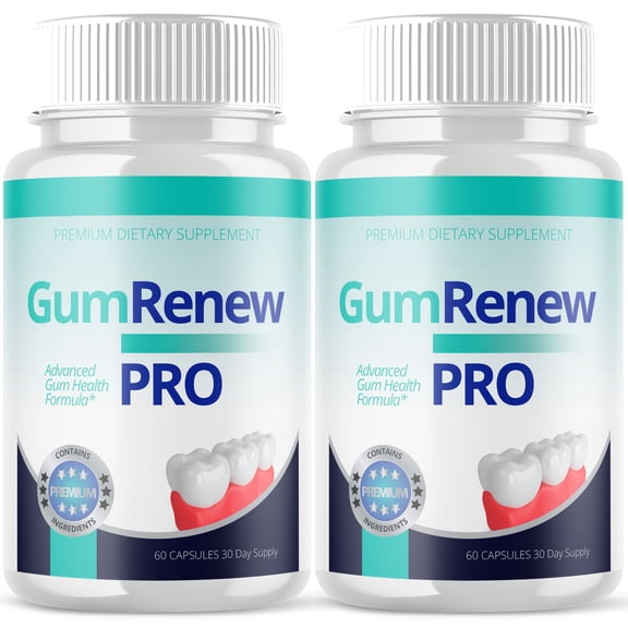 Gum Renew Pro Pills for Teeth Probiotics for Men and Women - 120 Capsules (2 Pack)