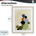 thumbnail image 4 of Stupell Industries Contemporary Cluster of Minimal Pebbles Birch Framed Print Under Glass, 17 x 21, by Ruth Fromstein, 4 of 8