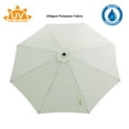 thumbnail image 3 of C-Hopetree 10 ft Outdoor Patio Market Table Umbrella with Fiberglass Rib Tip and Tilt, Ivory, 3 of 7