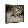 thumbnail image 2 of Stupell Industries Galloping Horse Herd Trotting Wild Animal Photography Photograph Luster Gray Floating Framed Canvas Print Wall Art, Design by Lisa Dearing, 2 of 5